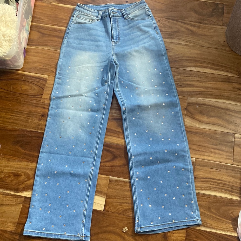 Rhinestone jeans